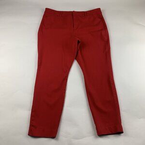 Old Navy Robbie Red Stretch Canvas High Rise Skinny Pixie Pant 16